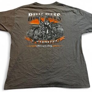 Vintage Y2K bikes blue and bbq biker tshirt size XL‎